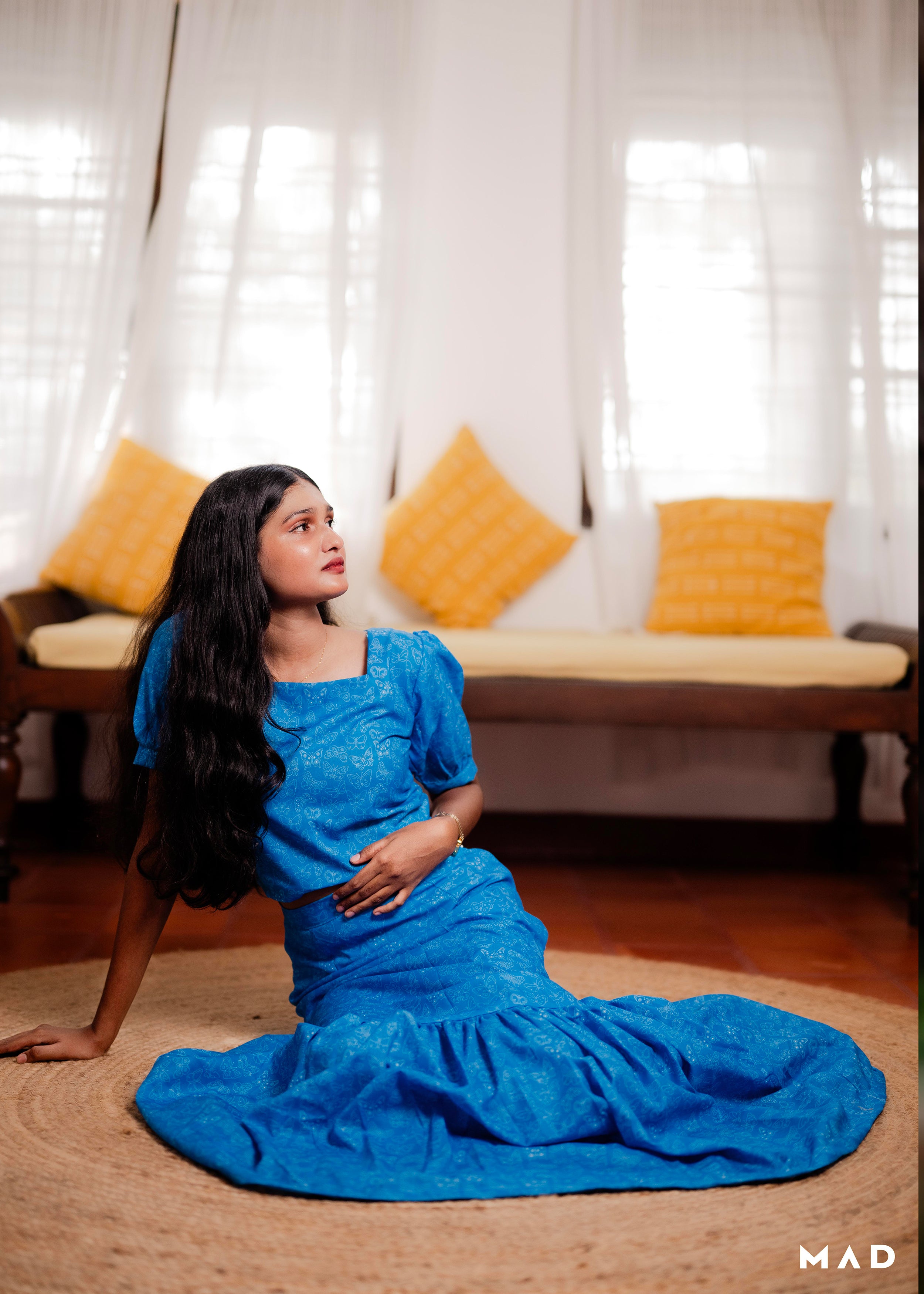 Butterfly frill skirt set