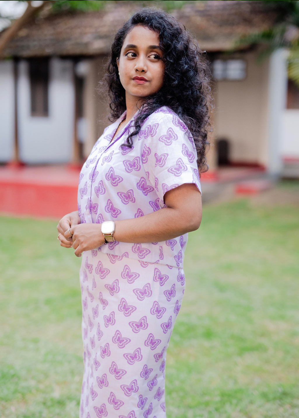 Pastel Butterfly Cord Set