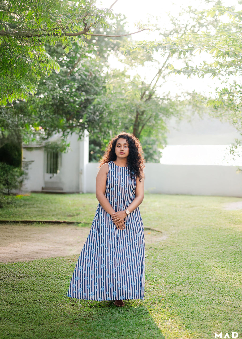 Striped Flower Dress