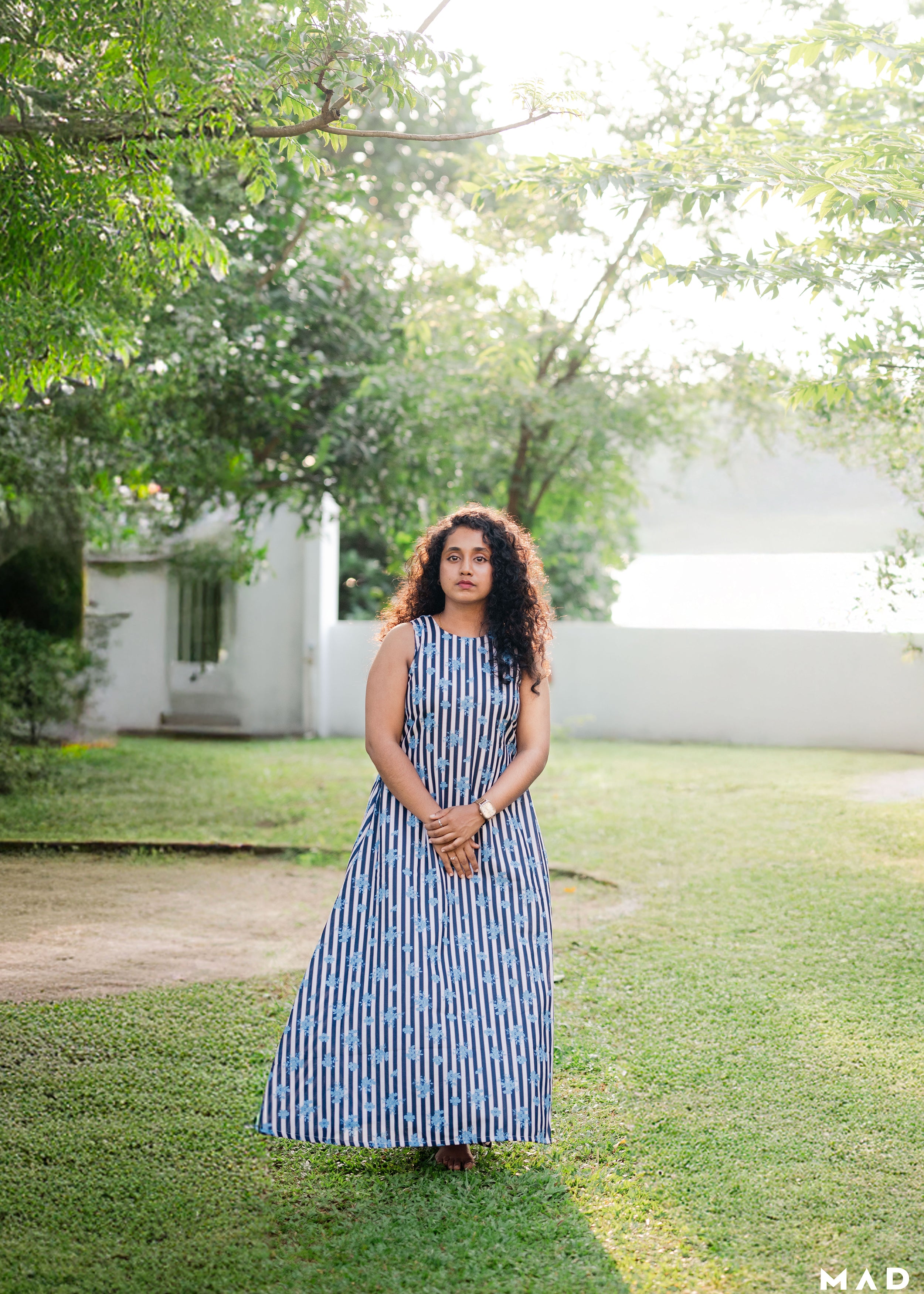 Striped Flower Dress