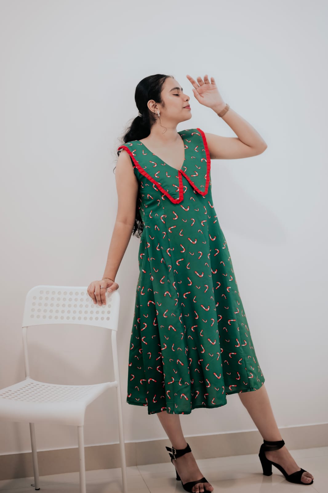 Candy Cane A-line Dress