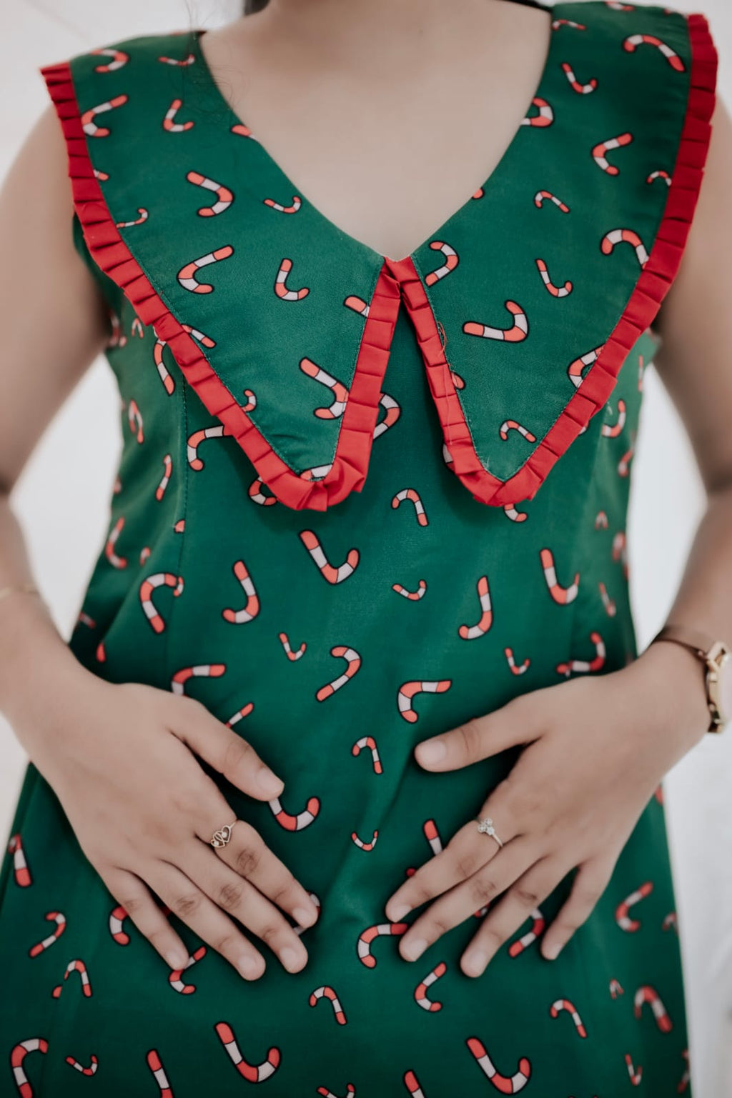 Candy Cane A-line Dress